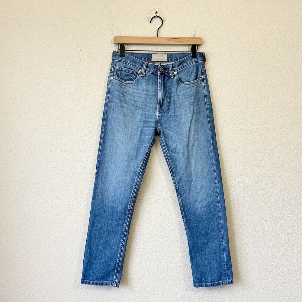 EVERLANE Boyfriend Jeans Blue Denim Ankle Straight Leg Travel Y2K